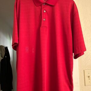 PGA Tour Vibrant Red Polo Shirt